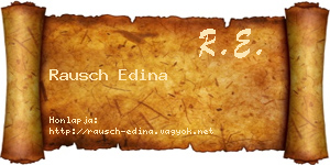 Rausch Edina névjegykártya